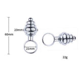 Paslanmaz Çelik Boğumlu Anal Tıkaç (Plug) - BDM0002 Paslanmaz Çelik Boğumlu Anal Tıkaç (Plug) - BDM0002