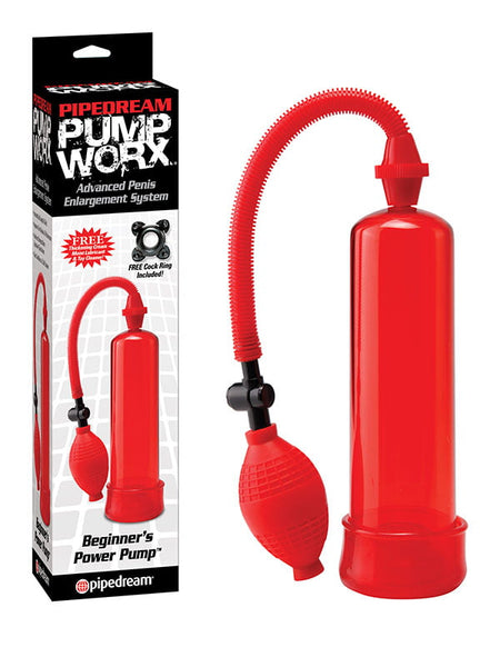 Pipedream Pump Worx Penis Pompası Kırmızı - 3000009324