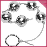 Pompoarizm 5 Top Metal Görünümlü Anal ve Vajina Topu - FA-KB11 Pompoarizm 5 Top Metal Görünümlü Anal ve Vajina Topu - FA-KB11