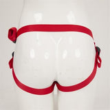 Protez Penis Metal 3 Halkalı Kırmızı Deri Kemer - K007 Protez Penis Metal 3 Halkalı Kırmızı Deri Kemer - K007