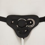 Protez Penis Metal 3 Halkalı Siyah Deri Kemer - K006 Protez Penis Metal 3 Halkalı Siyah Deri Kemer - K006