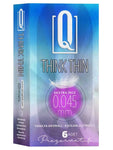 Q THINK THIN Extra İnce 0.045 mm Prezervatif 6'lı Paket - LQ1505