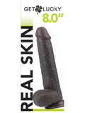 8" Dual Layer Oynar Derili Realistik Siyah Penis 20 cm - GL0657 8" Dual Layer Oynar Derili Realistik Siyah Penis 20 cm - GL0657