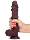 8" Dual Layer Oynar Derili Realistik Siyah Penis 20 cm - GL0657 8" Dual Layer Oynar Derili Realistik Siyah Penis 20 cm - GL0657