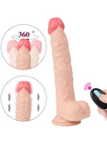SHEQU Jeff Swaying Uzaktan Kumandalı Şarjlı Döner Başlı Titreşimli Realistik Vibratör 23 cm - SQT10012 SHEQU Jeff Swaying Uzaktan Kumandalı Şarjlı Döner Başlı Titreşimli Realistik Vibratör 23 cm - SQT10012