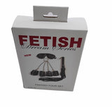 Siyah Fetish Fantezi Seti - 4'lü Kelepçe Kırbaç Göz Bandı - BDMF002S Siyah Fetish Fantezi Seti - 4'lü Kelepçe Kırbaç Göz Bandı - BDMF002S