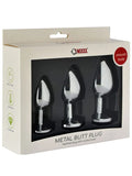 NOXXX Çelik Anal Plug 3'lü Set - NN04 NOXXX Çelik Anal Plug 3'lü Set - NN04