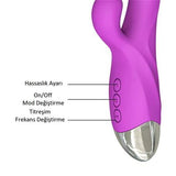 USB Şarjlı 10 Fonksiyonlu Klitoris Uyarıcılı Teknolojik Tavşan Vibratör - BDM1810 USB Şarjlı 10 Fonksiyonlu Klitoris Uyarıcılı Teknolojik Tavşan Vibratör - BDM1810