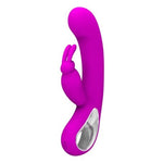 USB Şarjlı 12 Fonksiyonlu Klitoris Uyarıcılı Teknolojik Tavşan Vibratör - B1204