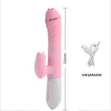 USB Şarjlı 7 Dil ve Titreşim Uyarım Fonksiyonlu Isıtmalı Teknolojik Vibratör - BDM1534 USB Şarjlı 7 Dil ve Titreşim Uyarım Fonksiyonlu Isıtmalı Teknolojik Vibratör - BDM1534