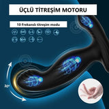 Uzaktan Kumandalı Isıtmalı Penis Halkası USB Şarjlı Titreşimli Anal Plug - BDM1584 Uzaktan Kumandalı Isıtmalı Penis Halkası USB Şarjlı Titreşimli Anal Plug - BDM1584