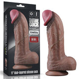 Belden Bağlamalı Yeni Nesil Çift Katmanlı 28 cm Realistik Dev Melez Dildo Penis - LV411062B Belden Bağlamalı Yeni Nesil Çift Katmanlı 28 cm Realistik Dev Melez Dildo Penis - LV411062B