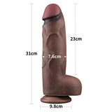 Yeni Nesil Çift Katmanlı 31 cm Realistik Dev Melez Dildo Penis - LV411063 Yeni Nesil Çift Katmanlı 31 cm Realistik Dev Melez Dildo Penis - LV411063
