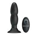USB Şarjlı 4 Titreşim ve 4 Yuvarlanma Modlu Uzaktan Kumandalı Vibratör ve Anal Plug - BDM4052