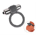 Metal Titreşimli Silikon Penis Halkası - - BDM4000