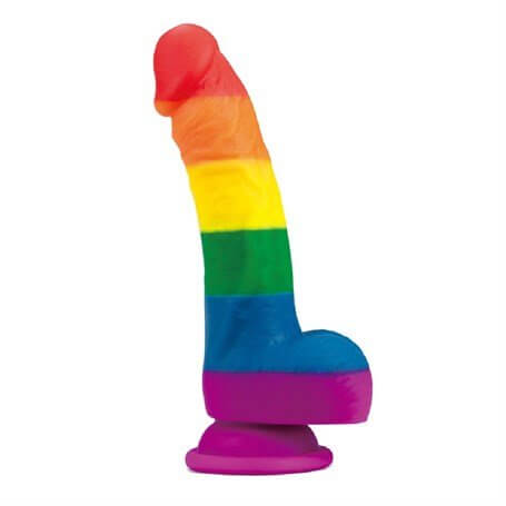 20,5 cm Renkli Realistik Vantuzlu Dildo Penis - LV410027