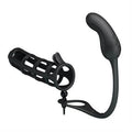 Penis Kılıflı USB Şarjlı Titreşimli Anal Plug - BDM2623
