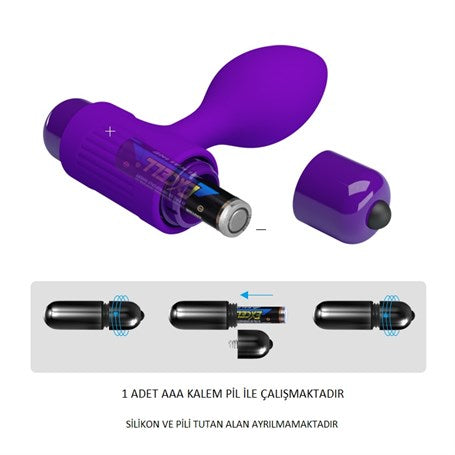 10 Fonksiyonlu Titreşimli Anal Plug - BDM4077