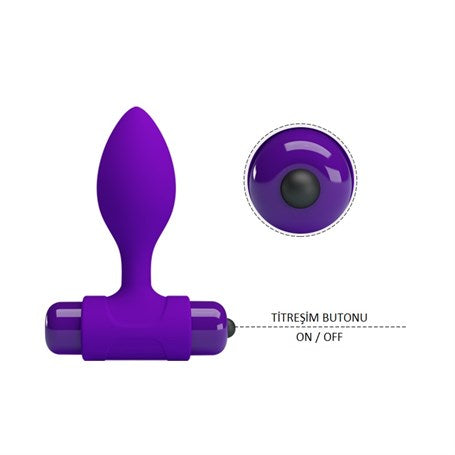 10 Fonksiyonlu Titreşimli Anal Plug - BDM4077