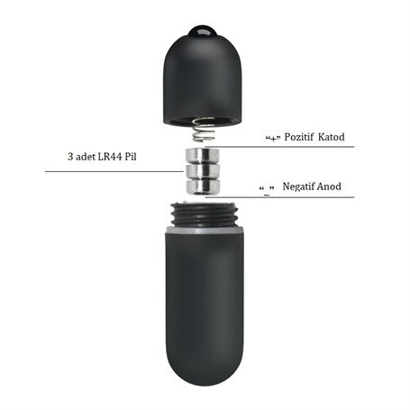 10 Titreşim Fonksiyonlu 6,2 cm Mini Aşk Vibratörü - BDM1459A