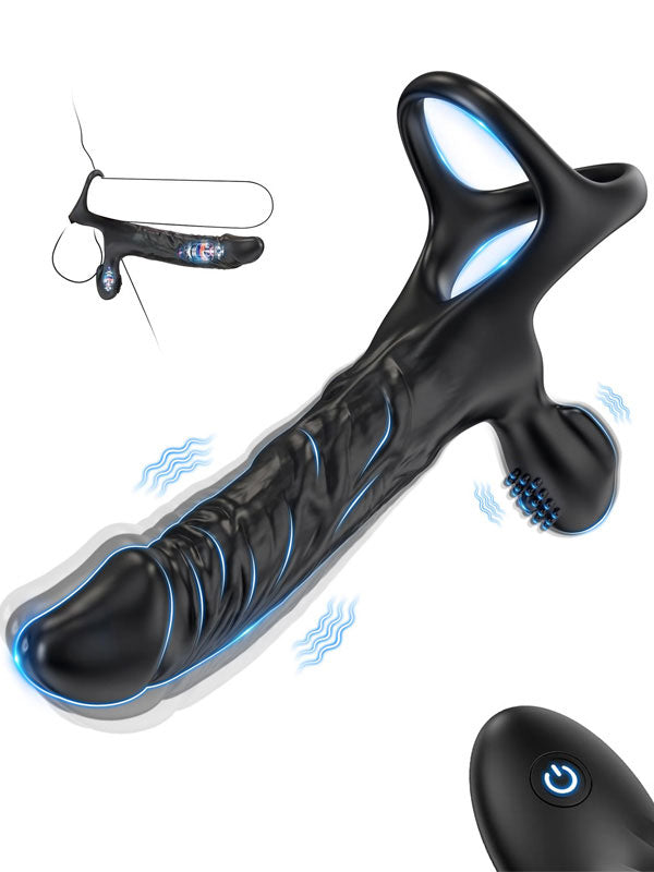 NOXXX DualDrive Uzaktan Kumandalı Esnek Takılabilir Titreşimli Penetratör Penis - 101030