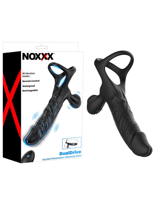 NOXXX DualDrive Uzaktan Kumandalı Esnek Takılabilir Titreşimli Penetratör Penis - 101030