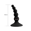10,4 cm Vantuzlu Boğumlu Anal Plug - 1023