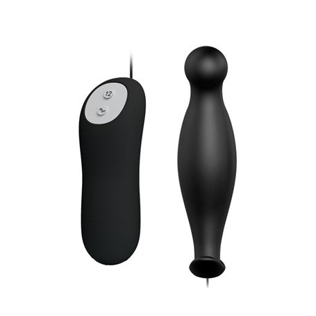 12 Fonksiyon Kumandalı 11,7 cm Titreşimli Anal Plug - B1261