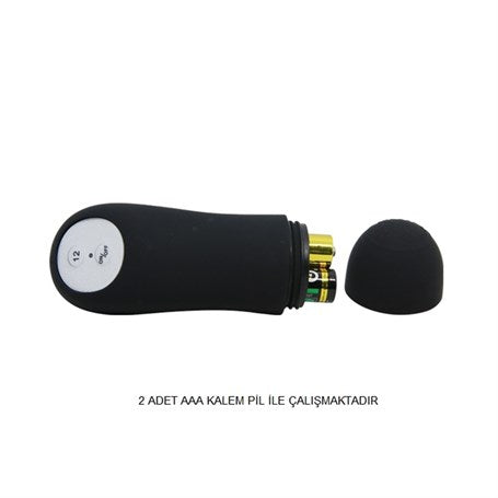 12 Fonksiyon Kumandalı 8,5 cm Titreşimli Anal Plug - B1262