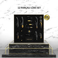 12 Parçalı 18K Altın Kaplamalı Elit Vibratör Seti - Queen's Collection - BDM1905