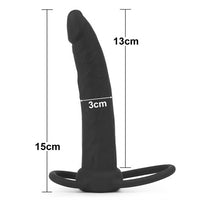 13 cm Siyah Anal Penis Halkası - LV2614