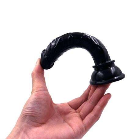 13 cm Belden Bağlamalı Testissiz Vantuzlu Realistik Zenci Penis Anal Vajinal Dildo - PX081SB