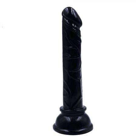 13 cm Belden Bağlamalı Testissiz Vantuzlu Realistik Zenci Penis Anal Vajinal Dildo - PX081SB