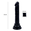 13 cm Testissiz Vantuzlu Realistik Zenci Penis Anal Vajinal Dildo - PX081S