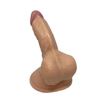 13 cm Vantuzlu Realistik Penis Anal Vajinal Dildo - CA-Px033