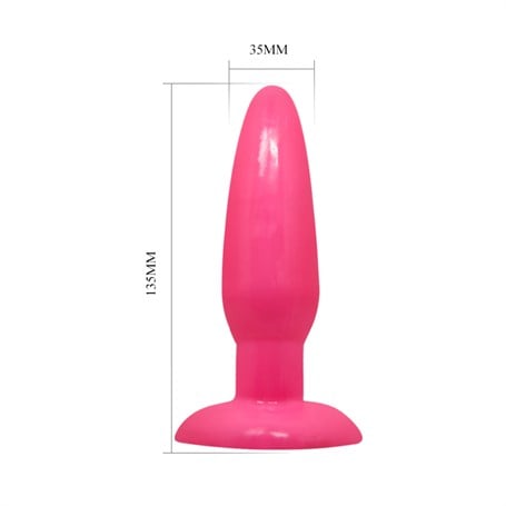13,5 cm Vantuzlu Jel Anal Plug - B1110