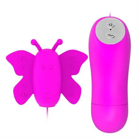 Uzaktan Kablo Kumandalı Mini Kelebek Masaj Vibratörü - BDM4143