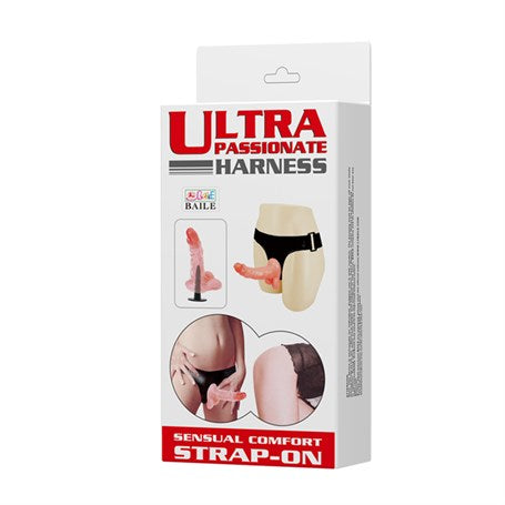 15 cm Belden Bağlamalı İçi Dolu Strapon Penis - BDM22007