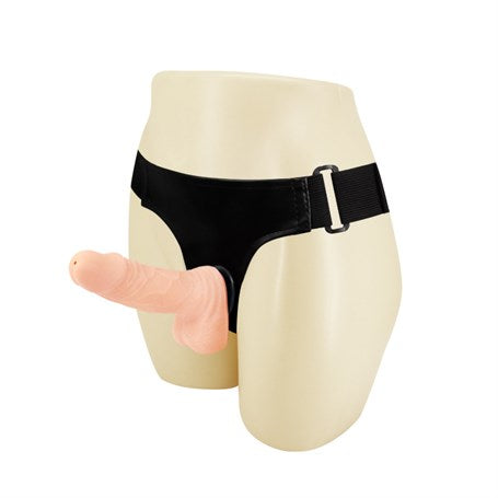 15 cm Belden Bağlamalı İçi Dolu Strapon Penis - BDM2218