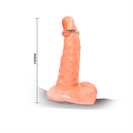 15 cm Belden Bağlamalı İçi Dolu Strapon Penis - BDM22007