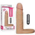 15 cm Realistik Titreşimli Anal Dildo & Penis Halkası - LV1131