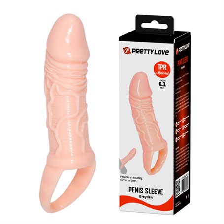 15 cm Yumuşak Silikon Penis Kılıfı - B1189