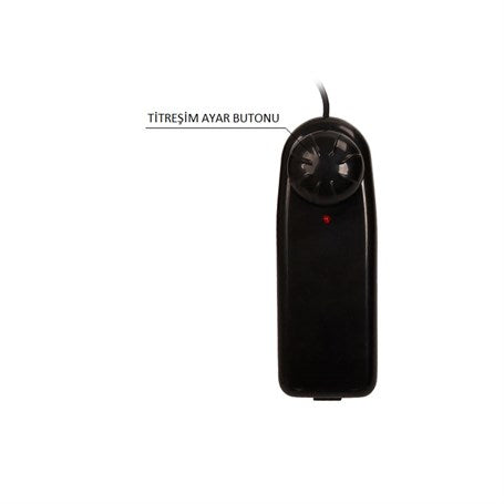 15,5 cm Belden Bağlamalı İçi Dolu Titreşimli Strapon Dildo - BDM2241