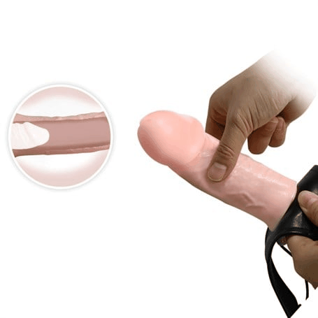 15,5 cm Belden Bağlamalı İçi Boş Protez Penis - CA-BDM1026