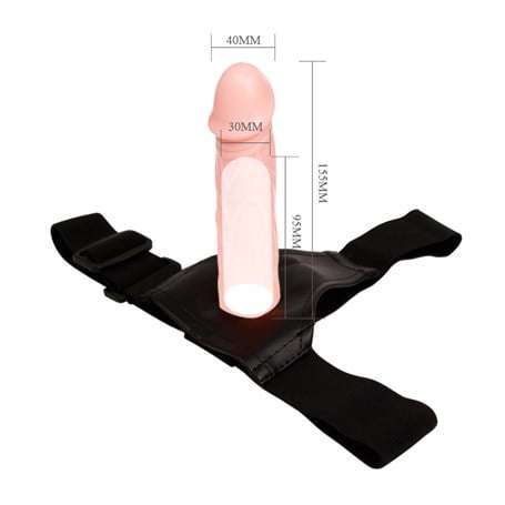 15,5 cm Belden Bağlamalı İçi Boş Protez Penis - CA-BDM1026