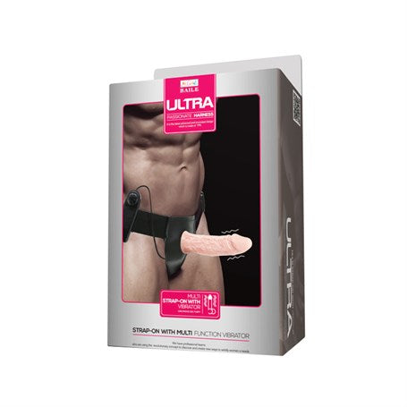 15,5 cm İçi Boş Belden Bağlamalı Titreşimli Protez Penis Vibratör - B1211