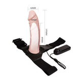 %10 İndirim – 15,5 cm İçi Boş Belden Bağlamalı Titreşimli Protez Penis Vibratör - CA-B1211