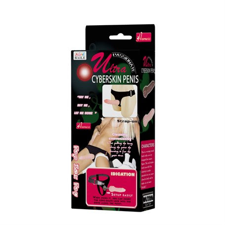 16 cm Belden Bağlamalı İçi Dolu Strapon Penis - BDM22019
