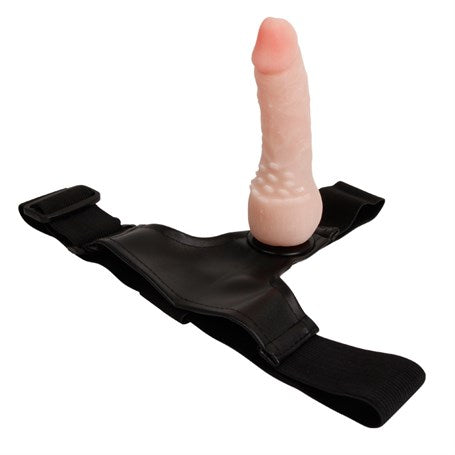 16 cm Belden Bağlamalı İçi Dolu Strapon Penis - BDM22019