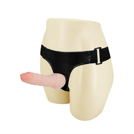 16 cm Belden Bağlamalı İçi Dolu Strapon Penis - BDM22019